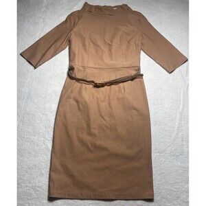 Muxxn Pinup  Beige Fitted  Dress Size L